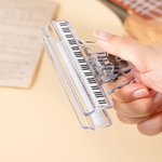 Personalised Piano Music Notation Sheet Holder Music Clip Ruler Set of 4 Accessories Birthday Gift for Music Lovers Students