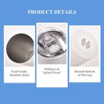 Personalizzato con lettere ispirate a una matita e nome da 20 once, tumbler con cannuccia e spazzola per la pulizia Regalo di apprezzamento per l'inse