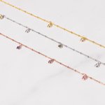 Personalised Dainty 1-6 Birthstones Waist Chain Necklace Bikini Accessory Birthday Beach Party Gift for Women