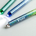 Personalized Glitter Medical Portable LED Pen Light with Name and Title Appreciation Birthday Gift for Doctor Nurse Medical Staff
