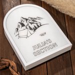 Veilleuse LED en Acrylique Personnalisée avec Texte Motif Tente Décoration à la Chambre Cadeau pour Amoureux de Camping