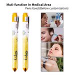 Personalized Glitter Medical Portable LED Pen Light with Name and Title Appreciation Birthday Gift for Doctor Nurse Medical Staff