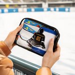 Personalized Hockey Athlete Character Clear Snack Bag with Name and Number Birthday Sport Accessories Gift for Hockey Lover