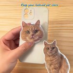 Personalized Cute Pet Portrait Phone Grip Holder Cell Phone Accessories Birthday Gift for Pet Lovers