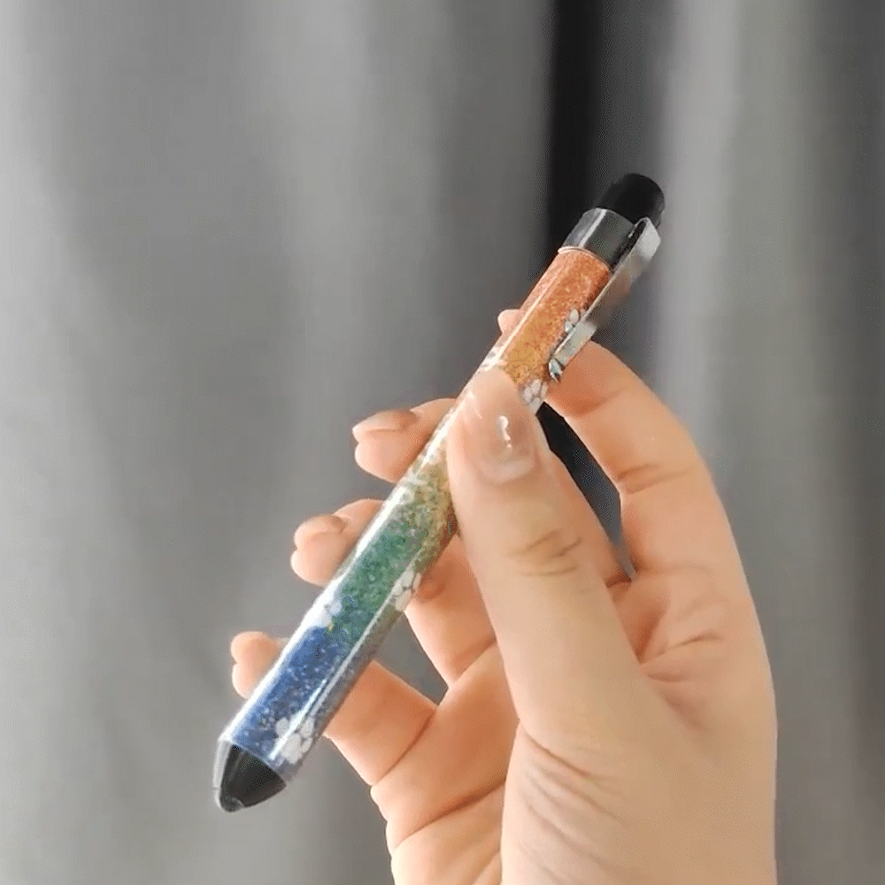 Personalized Glitter Medical Portable LED Pen Light with Name and Title Appreciation Birthday Gift for Doctor Nurse Medical Staff