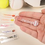 Personalized Acrylic Football Baseball Name Plate Tag for Stanley Tumbler Accessory Birthday Gift for Sports Lovers