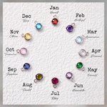 Personalised Dainty 1-6 Birthstones Waist Chain Necklace Bikini Accessory Birthday Beach Party Gift for Women