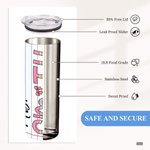 Personalizzato con lettere ispirate a una matita e nome da 20 once, tumbler con cannuccia e spazzola per la pulizia Regalo di apprezzamento per l'inse