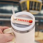 Personalized Acrylic Football Baseball Name Plate Tag for Stanley Tumbler Accessory Birthday Gift for Sports Lovers