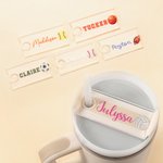 Personalized Acrylic Football Baseball Name Plate Tag for Stanley Tumbler Accessory Birthday Gift for Sports Lovers