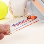 Personalized Acrylic Football Baseball Name Plate Tag for Stanley Tumbler Accessory Birthday Gift for Sports Lovers