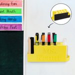 Personalised Colourful 3D Printing Magnetic Marker Holder with Name Whiteboard Accessories Back to School Appreciation Gift for Teacher