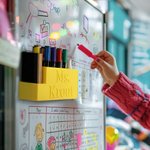 Personalised Colourful 3D Printing Magnetic Marker Holder with Name Whiteboard Accessories Back to School Appreciation Gift for Teacher