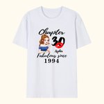 Personalised Pretty Sassy Girl Red Lip T-shirt and Sweatshirt with Year and Name Birthday Anniversary Gift for Women