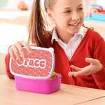 Personalised Cartoon Jungle Rabbit Dinosaur Animals Food Grade Lunch Box with Name Birthday Back to School Gift for Kids