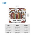 Personalized 3D Inflate Effect Flower Book Mouse Pad with Book Title and Name Non-slip Back to School Appreciation Gift for Teacher