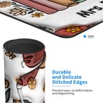 Personalized 3D Inflate Effect Flower Book Mouse Pad with Book Title and Name Non-slip Back to School Appreciation Gift for Teacher