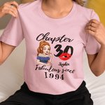Personalised Pretty Sassy Girl Red Lip T-shirt and Sweatshirt with Year and Name Birthday Anniversary Gift for Women