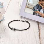 Personligt justerbart armband med 1-4 barns namn Födelsedagspresent till man pappa