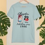 Personalised Pretty Sassy Girl Red Lip T-shirt and Sweatshirt with Year and Name Birthday Anniversary Gift for Women