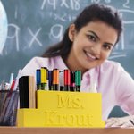 Personalised Colourful 3D Printing Magnetic Marker Holder with Name Whiteboard Accessories Back to School Appreciation Gift for Teacher