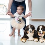 Personalised Cute 1-3 Pet Photos 100% Cotton Protect Baby Bodysuit with Name Birthday Baby Shower Gift for Baby Girl Boy