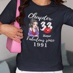 Personalised Pretty Sassy Girl Red Lip T-shirt and Sweatshirt with Year and Name Birthday Anniversary Gift for Women