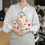 Personalized Cartoon Character Pencil Ruler Apple Design Portable Clipboard with Name Back to School Appreciation Gift for Teacher