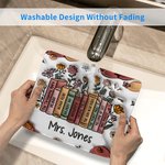 Personalized 3D Inflate Effect Flower Book Mouse Pad with Book Title and Name Non-slip Back to School Appreciation Gift for Teacher