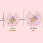 Personalized Pencil Coquette Bow Tumbler Name Tag Plate Acrylic Lid Topper Accessory for Stanley Appreciation Back to School Gift for Teacher