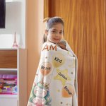 Personalised Cute Lion Elephant Animal Soft Throw Blanket with Name and Positive Affirmations Birthday Baby Shower Gift for Newborn Kids