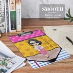 Personalised Pencil Cartoon Character Design Portable Clipboard with Name A4 Letter Size Teacher's Day Back to School Gift for Teacher