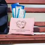 Personalised Multicolour World Map Canvas Travel Makeup Bag Document Holder with Name Travel Vacation Birthday Gift for Women