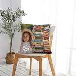 Cuscino personalizzato con foto e nome: Dio dice che sei, versetto biblico di affermazione, regalo religioso, cristiano e ispiratore per la famiglia, 