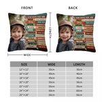 Cuscino personalizzato con foto e nome: Dio dice che sei, versetto biblico di affermazione, regalo religioso, cristiano e ispiratore per la famiglia, 