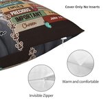 Cuscino personalizzato con foto e nome: Dio dice che sei, versetto biblico di affermazione, regalo religioso, cristiano e ispiratore per la famiglia, 