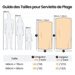 Serviette de Plage en Microfibre Personnalisée avec Nom à Séchage Rapide Essentiel de Voyage pour Enfants