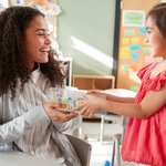 Personalised Doodle Letter Acrylic Desk Name Plate with Title and Name Appreciation Back To School Office Decor Gift for Teacher