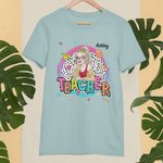 Maglietta personalizzata dell'insegnante in cotone al 100% con nome Regalo di apprezzamento per l'insegnante per il ritorno a scuola