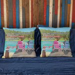 Gepersonaliseerd Love You Turn Back The Clock Sunrise Summer Holiday Kussenovertrek Valentijnsdag Cadeau Home Decoration