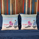 Gepersonaliseerd Love You Longer Nature Island Couple Vakantie Kussenhoes Valentijnsdag Cadeau Home Decoration