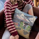 Personalisiertes Liebesgedicht, natürliche Landschaft, Schneeberg, Überwurf, Kissenbezug, Jahrestagsgeschenk für Wohnzimmer