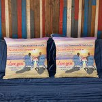 Gepersonaliseerd Turn Back The Clock Love You Longer Strand Zonsondergang Werpkussenhoes Herdenkingscadeau Slaapkamer Decor