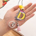 Personalised Funny Apple Notebook Pencil Design Detachable Lanyard with Key Ring Back to School Appreciation Teachers' Day Gift for Teachers