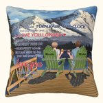 Personalisiertes Liebesgedicht, natürliche Landschaft, Schneeberg, Überwurf, Kissenbezug, Jahrestagsgeschenk für Wohnzimmer