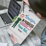 Personalised Cartoon Nurse Character Portable Clipboard with Name Nurse Week Appreciation Gift for for Nurse Medical Student