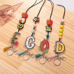 Personalised Funny Apple Notebook Pencil Design Detachable Lanyard with Key Ring Back to School Appreciation Teachers' Day Gift for Teachers