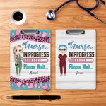 Personalised Cartoon Nurse Character Portable Clipboard with Name Nurse Week Appreciation Gift for for Nurse Medical Student
