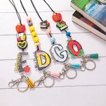 Personalised Funny Apple Notebook Pencil Design Detachable Lanyard with Key Ring Back to School Appreciation Teachers' Day Gift for Teachers