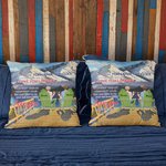 Personalisiertes Liebesgedicht, natürliche Landschaft, Schneeberg, Überwurf, Kissenbezug, Jahrestagsgeschenk für Wohnzimmer